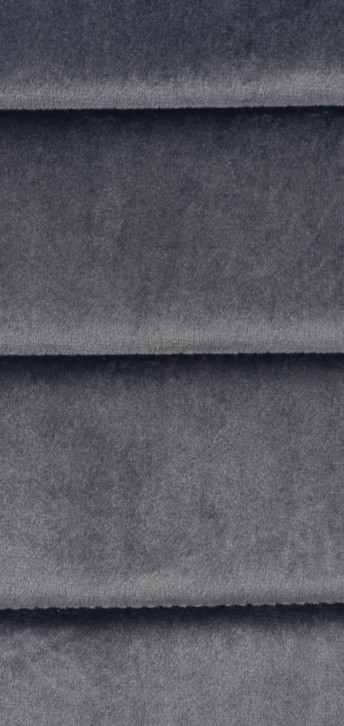 STUHL 6er Set Samt grau - Grau, Textil/Metall (41.5/99/40cm) - CLP