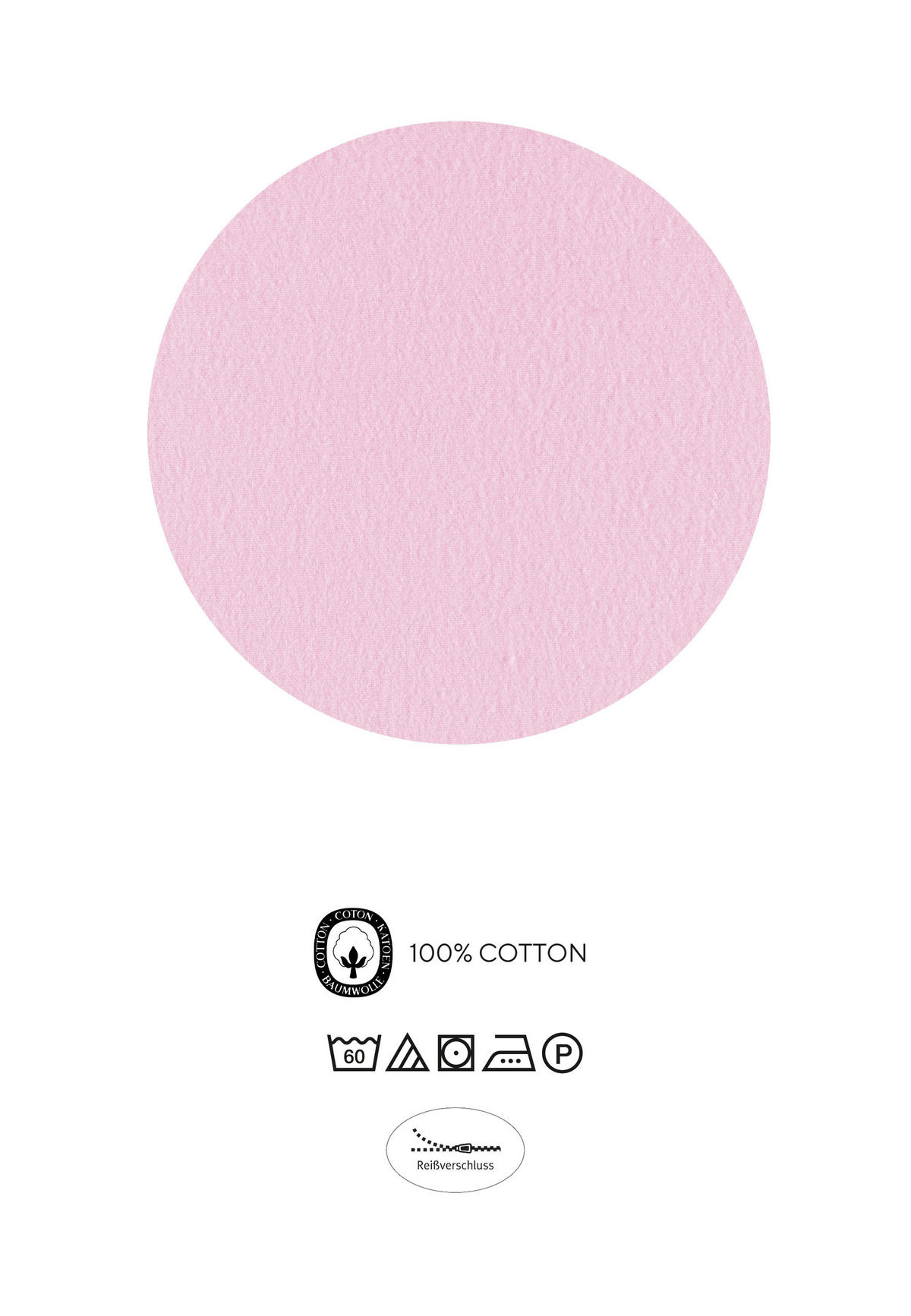 BETTWÄSCHE-GARNITUR Biber Einhorn rose, 135x200 cm + 80x80 cm - Rosa, Textil (135/200cm) - biberna