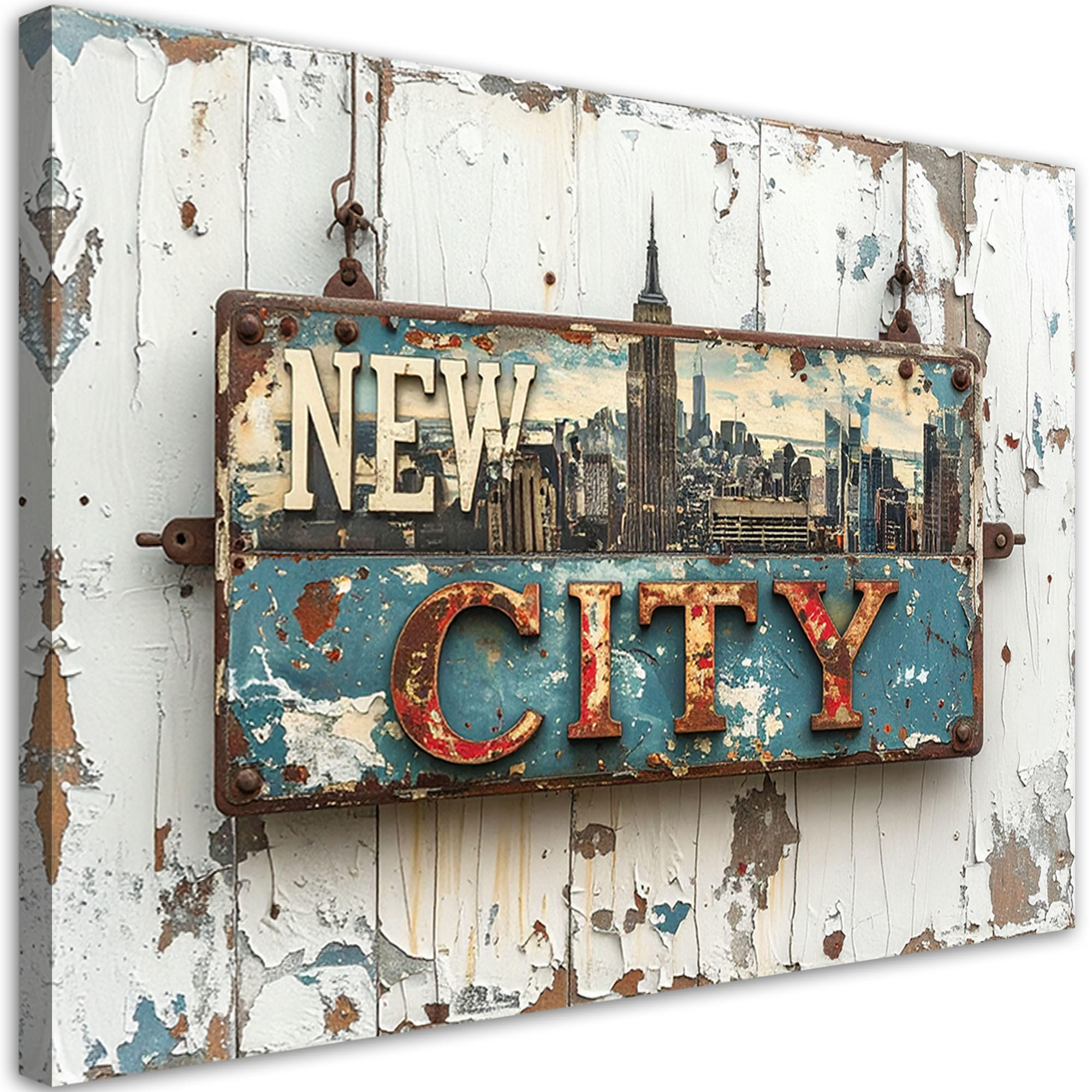 Feeby Leinwandbild Beige 45x30 cm