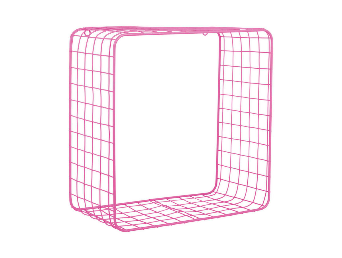 WANDREGAL Reja 35/15/35 cm - Pink, Metall (15/35/35cm) - Present Time