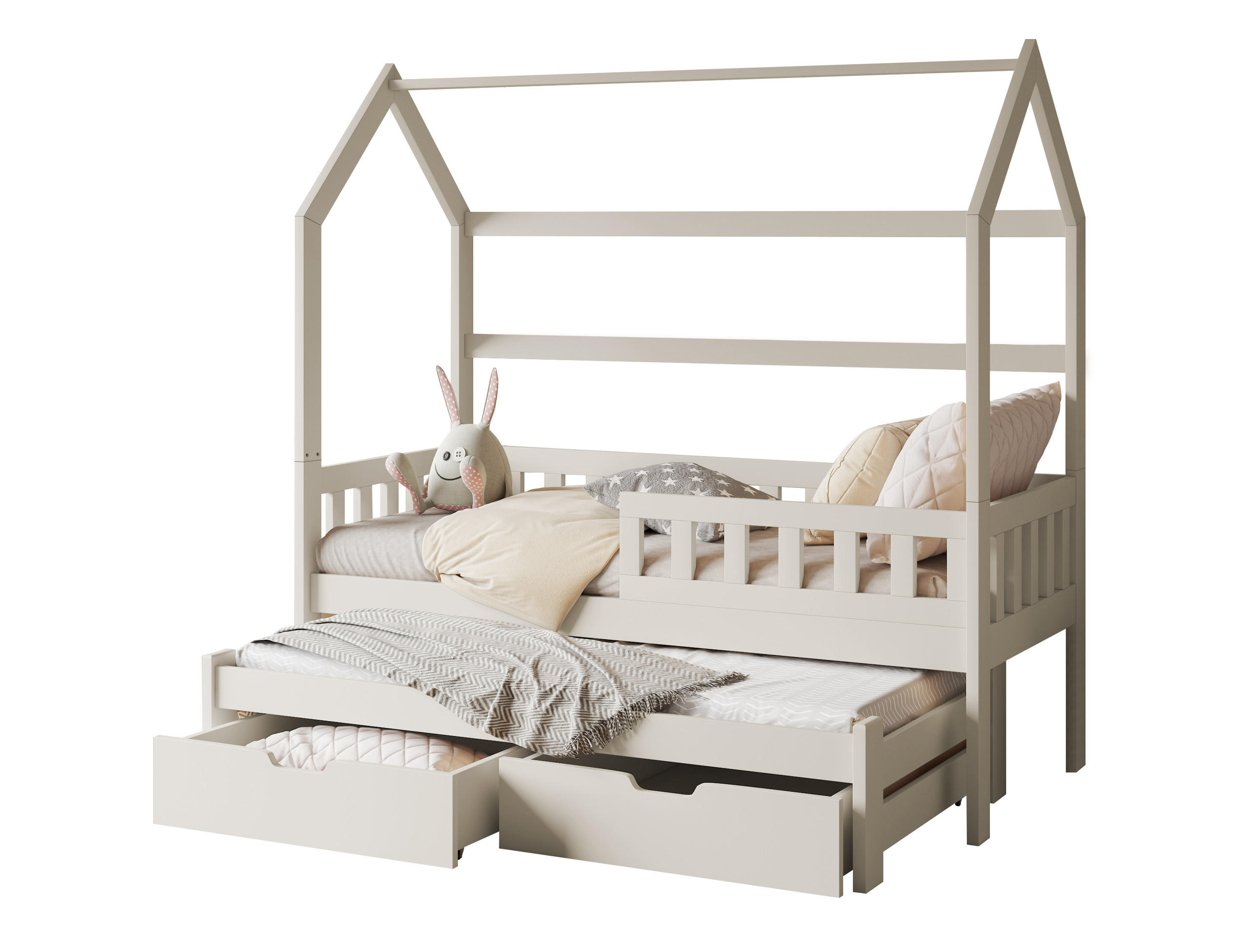 HAUSBETT Tymon II - Kaschmir, Holz (80/180cm) - MIRJAN24