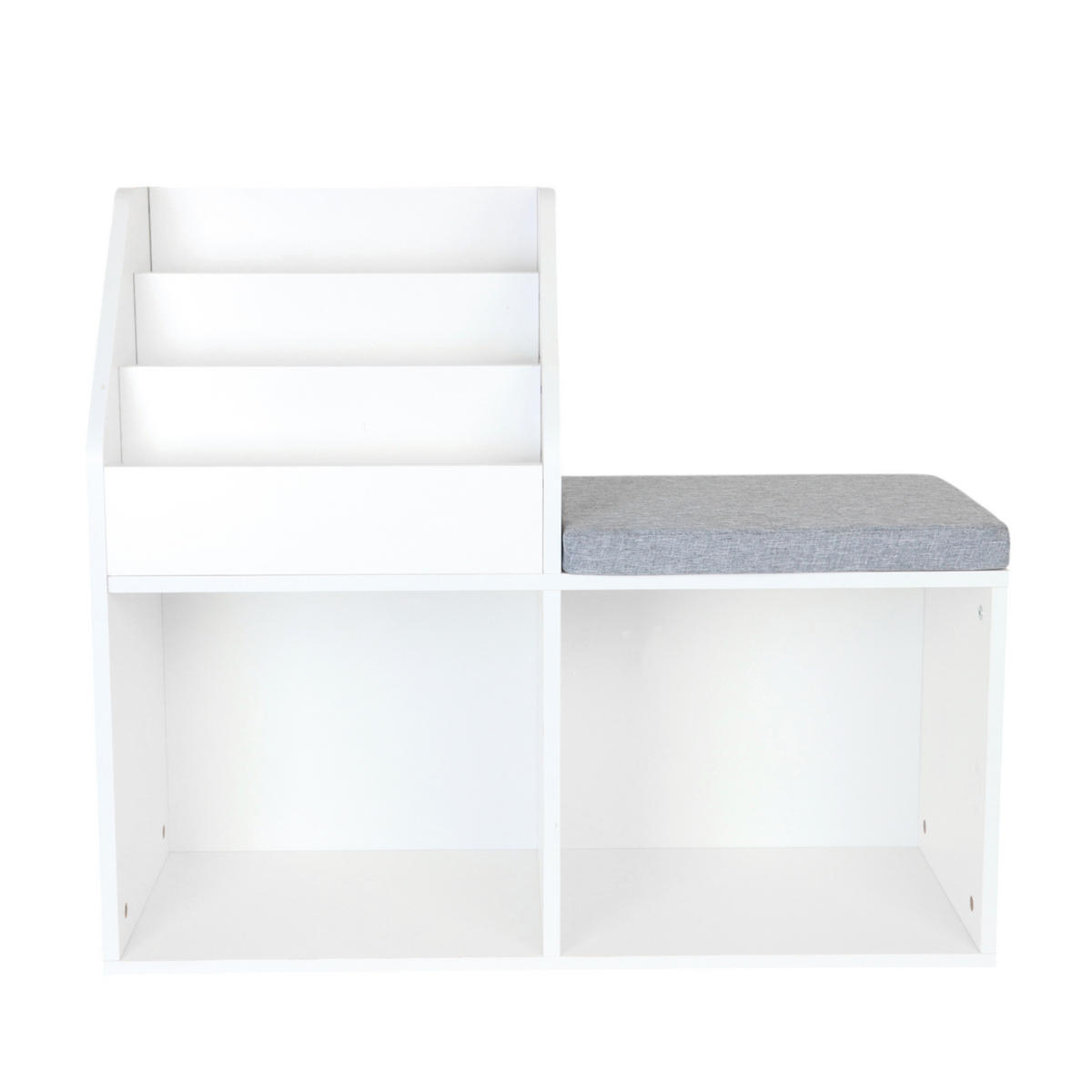 KINDERBANK - Multicolor, Holzwerkstoff/Textil (79/72/31cm) - Relaxdays