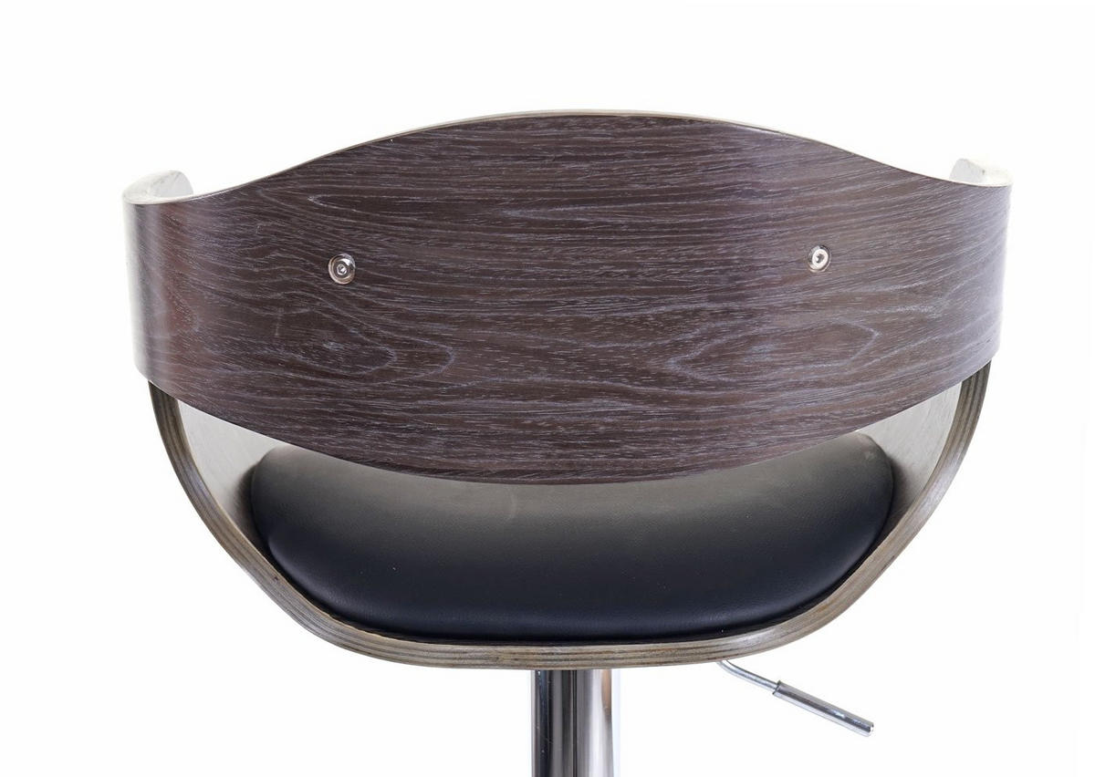 BARHOCKER Grau, Schwarz - Schwarz/Grau, Textil (59/109/50cm) - MCW