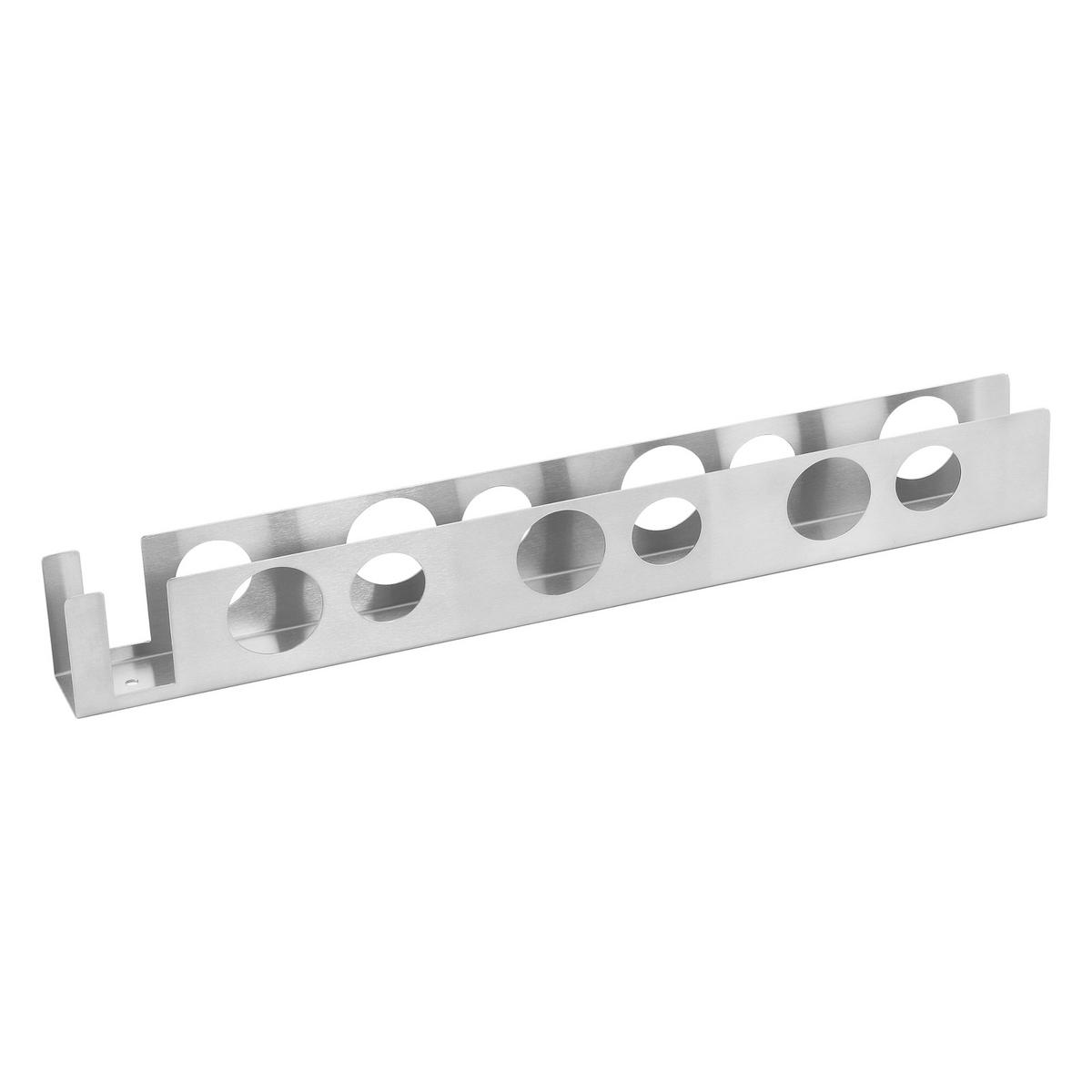 WEINREGAL Pfalz - Silberfarben, Metall (5/55/7cm) - [en.casa]
