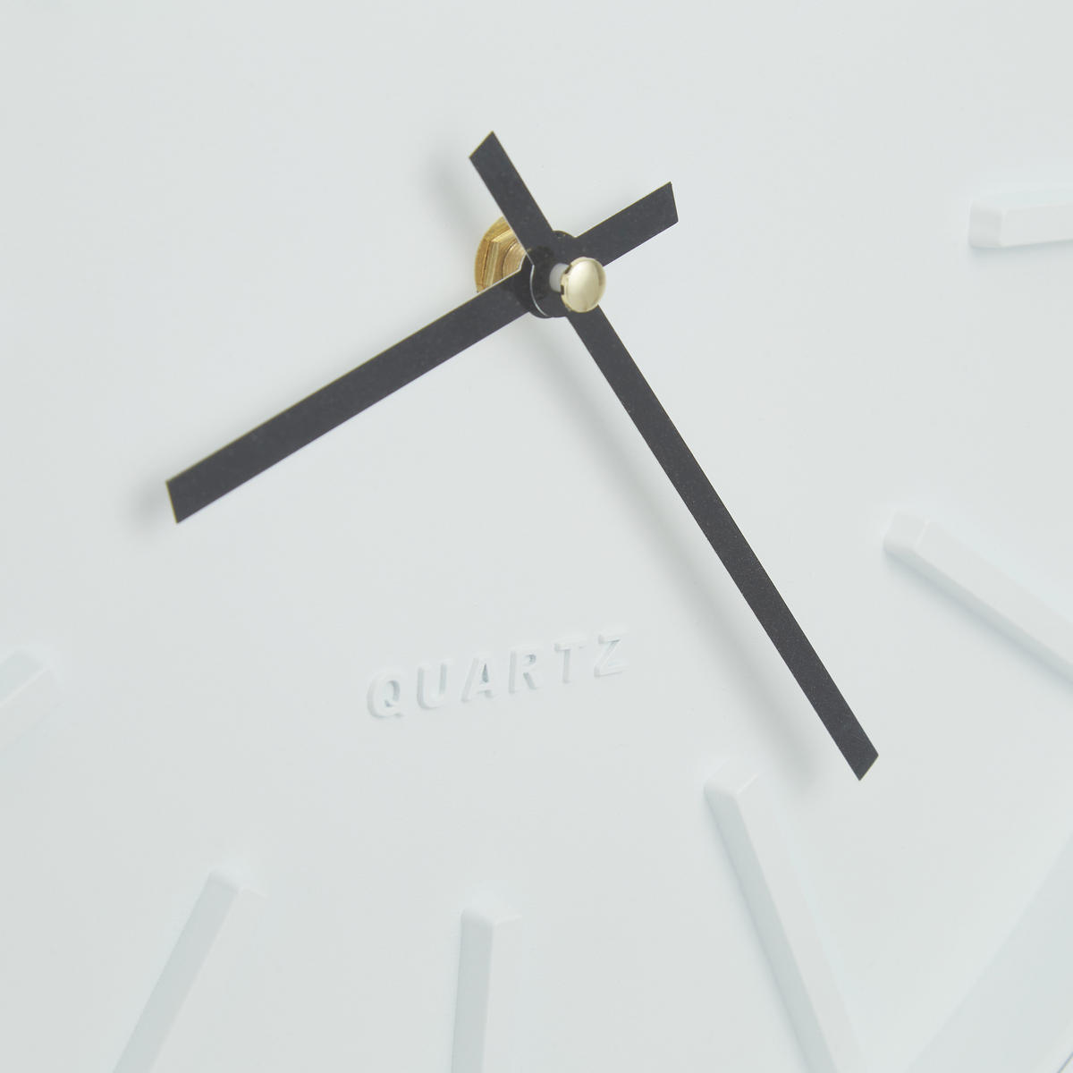 WANDUHR - Weiß, Kunststoff/Metall (35/5/35cm) - Relaxdays