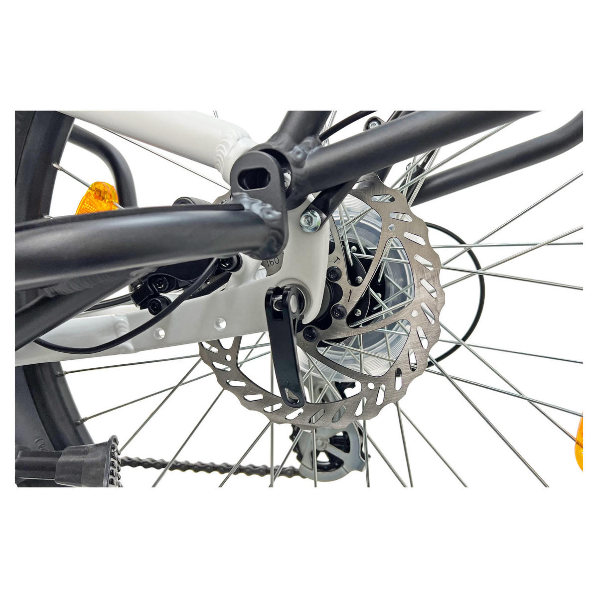 CARGO E-BIKE 24" CARGADO - Weiß, Metall (125cm) - LLOBE