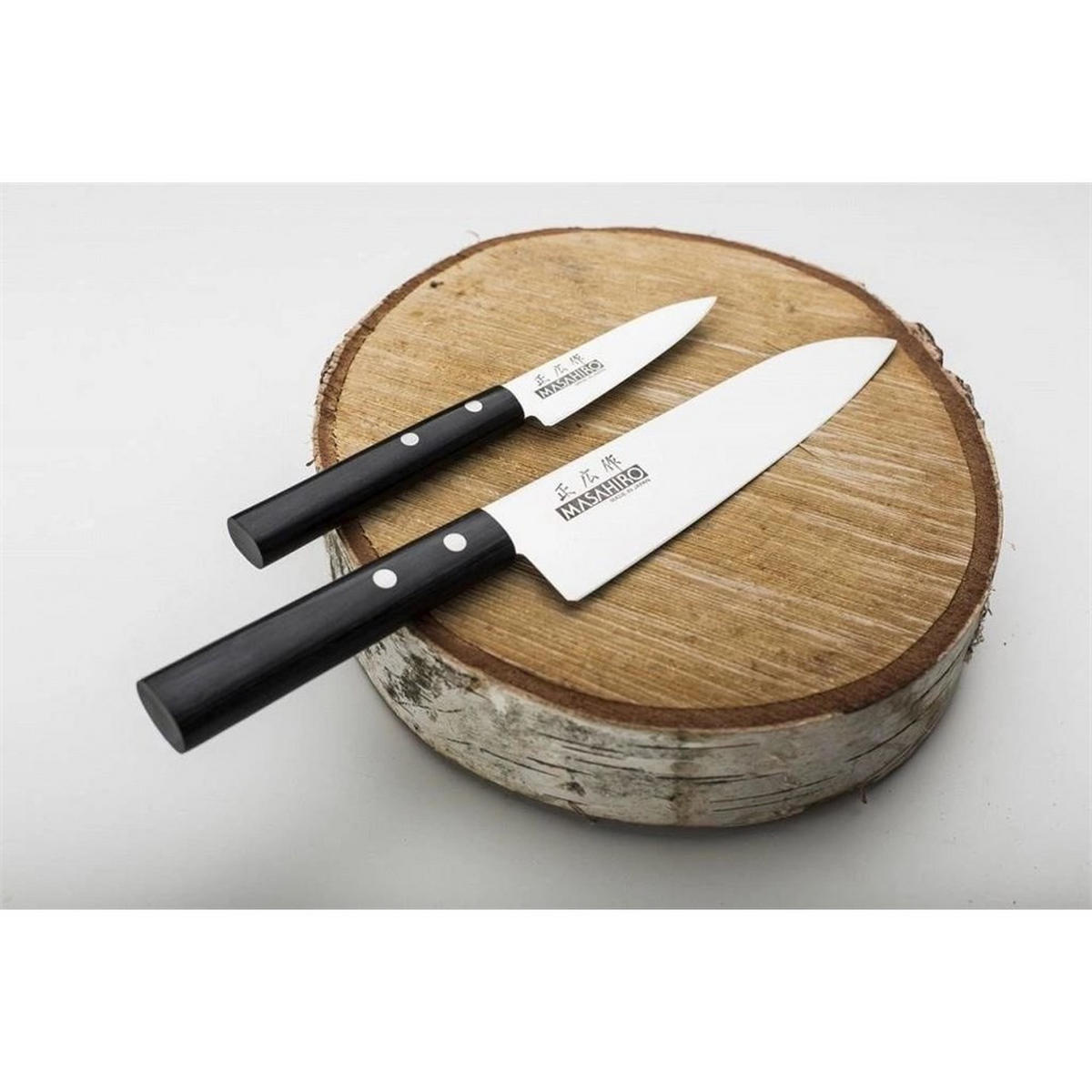 MESSERSET Silber 30.2/4.5/30.2 cm 3584244OMC - Silberfarben, Holz - Masahiro 