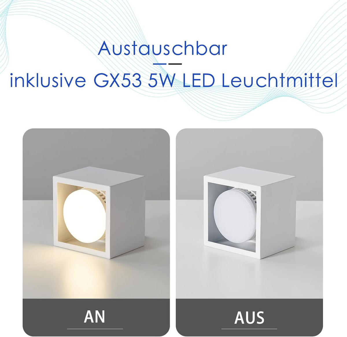 DECKENLEUCHTE Bemerkenswert 10/10/8cm - Weiß, Metall (10/10/8cm) - ZMH