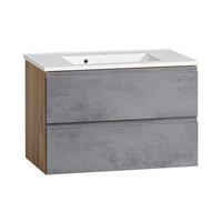 WASCHTISCH Vasto-03 - Braun, Holzwerkstoff (80/56/47cm) - Lomado