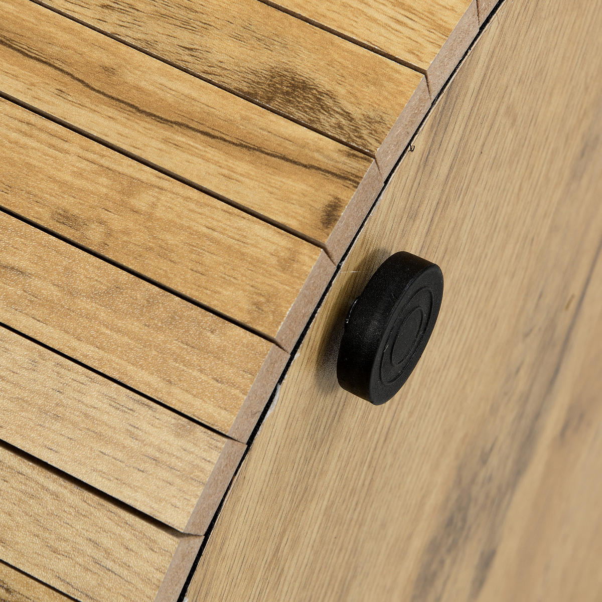 COUCHTISCH in Naturfarben Wohnzimmertisch- Set mit 2 runden Tischen, B75/T75/H36cm und B50/T50/H50.5cm - Naturfarben, Holzwerkstoff (75/75/50.5cm) - STILVORA