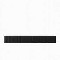 LOWBOARD LIVO 300/41/40 cm, Hängender TV-Schrank Weiß / Schwarz - Schwarz/Weiß, Holzwerkstoff (300/41/40cm) - MASSENO