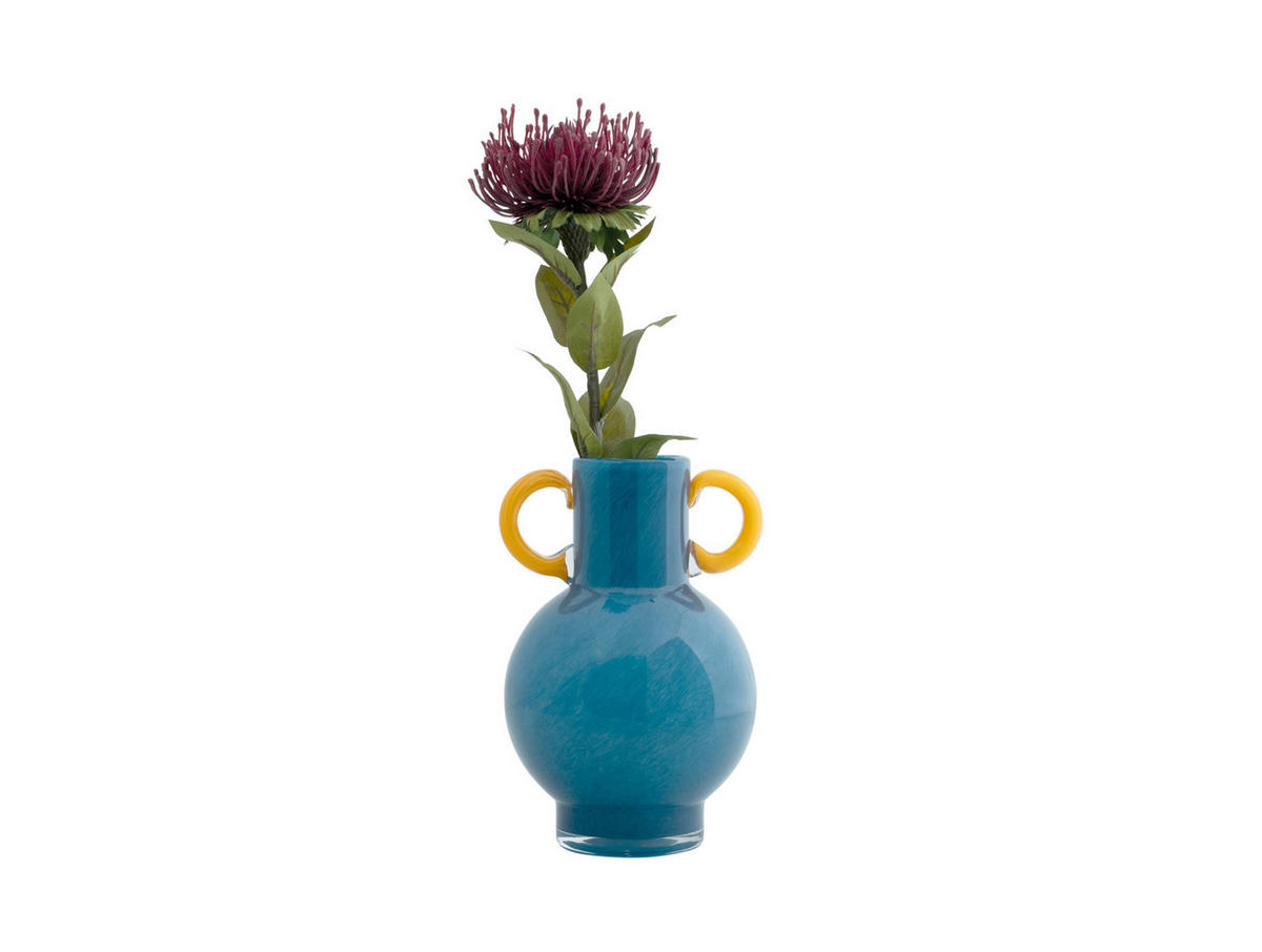 VASE Fiesta Blau 15/15/23.5 cm - Blau, Glas (15/23.5cm) - Present Time