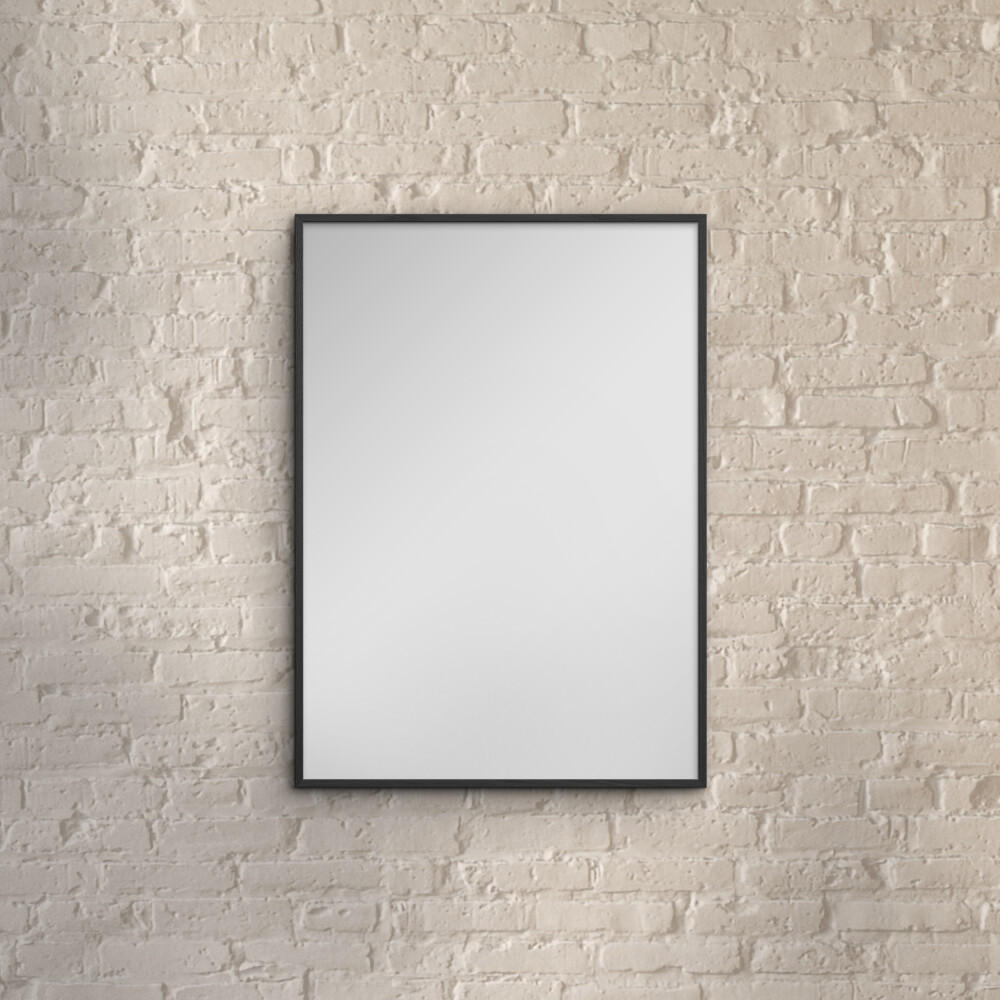 SPIEGEL - Schwarzes Holz - Schwarz, Holz/Papier (40/50/2cm) - Poster&Frame