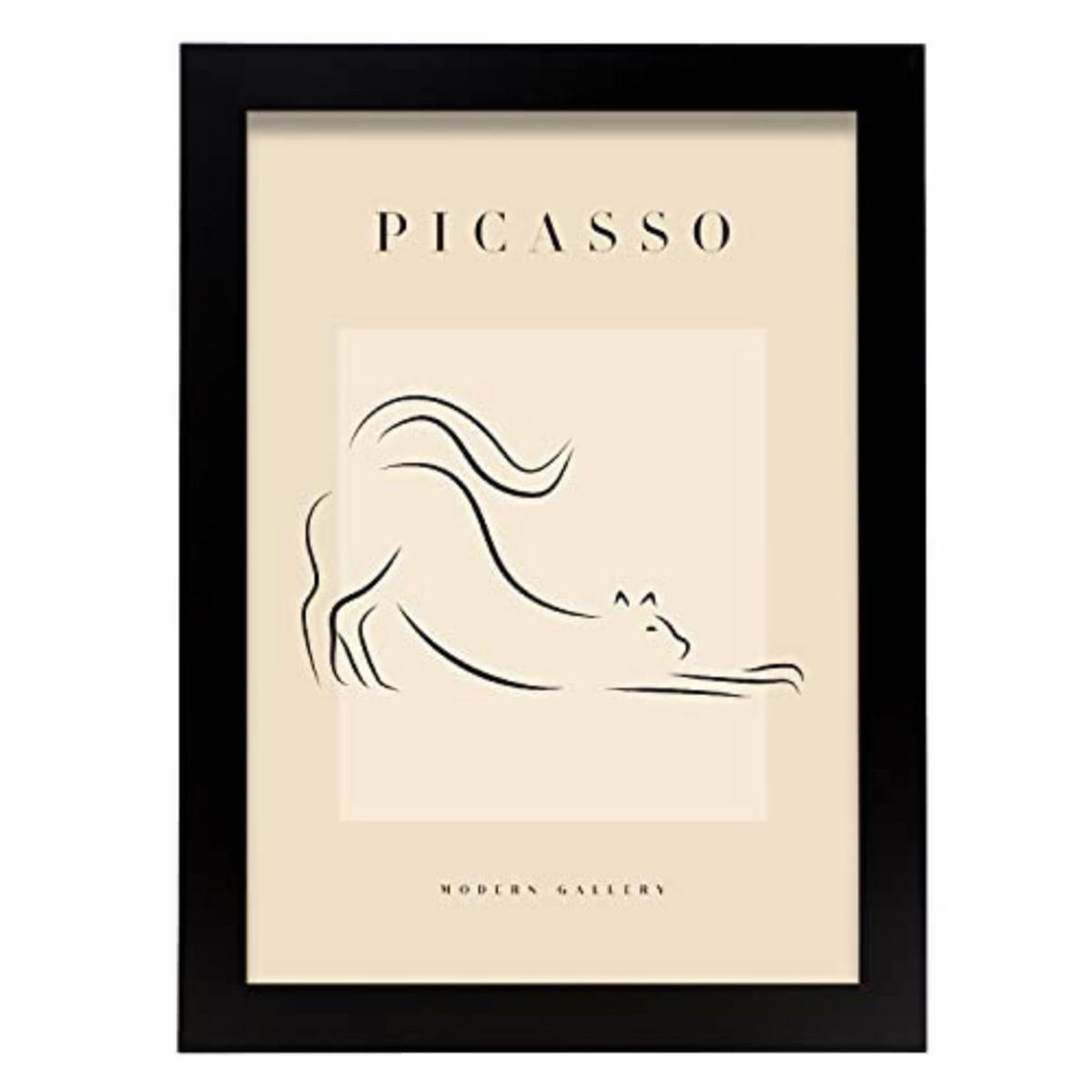 POSTER Picasso Sammlungs2 A4 Schwarzer Rahmen - Schwarz, Papier (29.7/5/21cm) - Nacnic