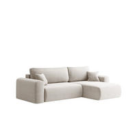 ECKSOFA Flora In Poso - Weiß, Holzwerkstoff/Textil (272/145cm) - Fun Möbel