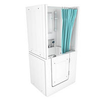 SENIORENDUSCHE S02D-C-R Weiß - Weiß, Glas/Kunststoff (100/78/205cm) - AcquaVapore by Sandra Jentho