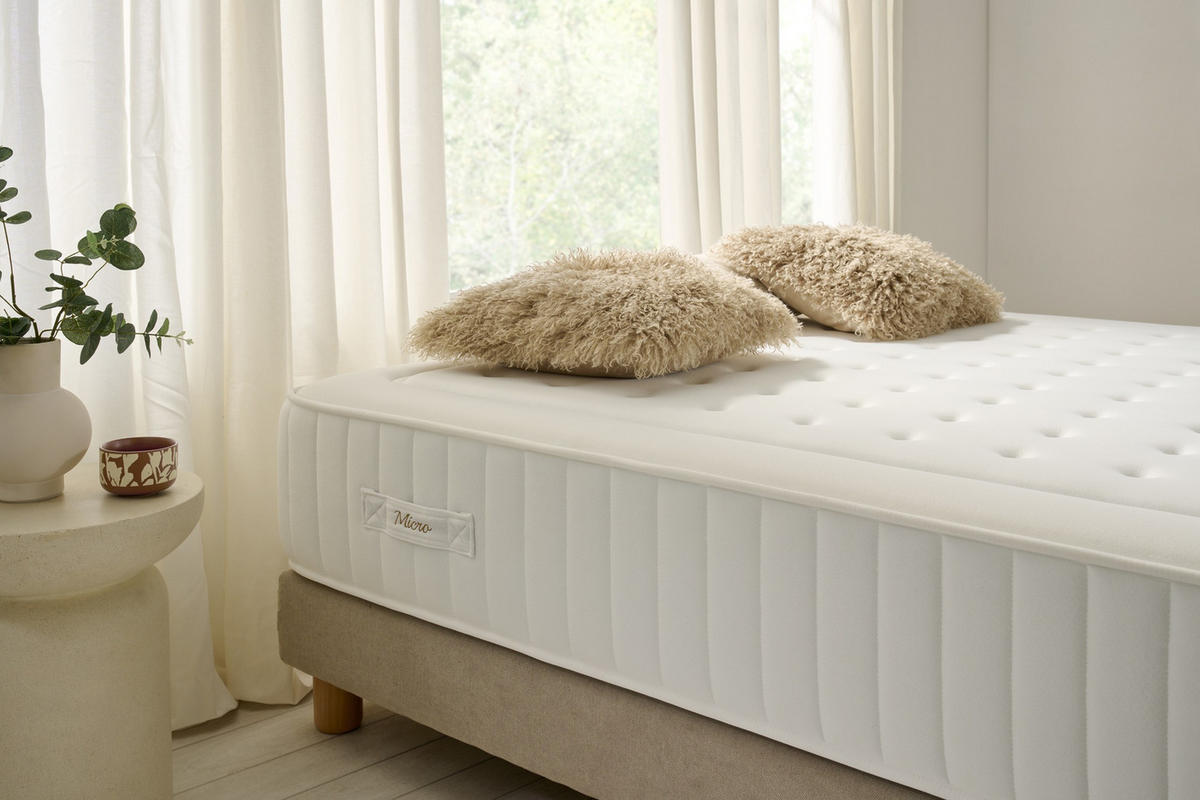 MATRATZE Micro Spring Premier - 150X200 cm - Weiß, Textil (150/200cm) - Moonia