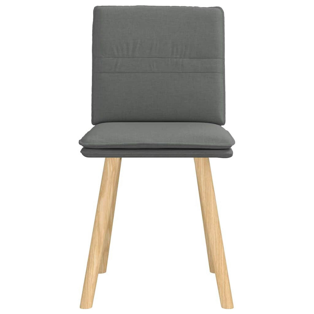 ESSZIMMERSTÜHLE 2 Stk. Dunkelgrau Stoff 45*54*86cm - Dunkelgrau, Metall (45/86/54cm) - ZMH