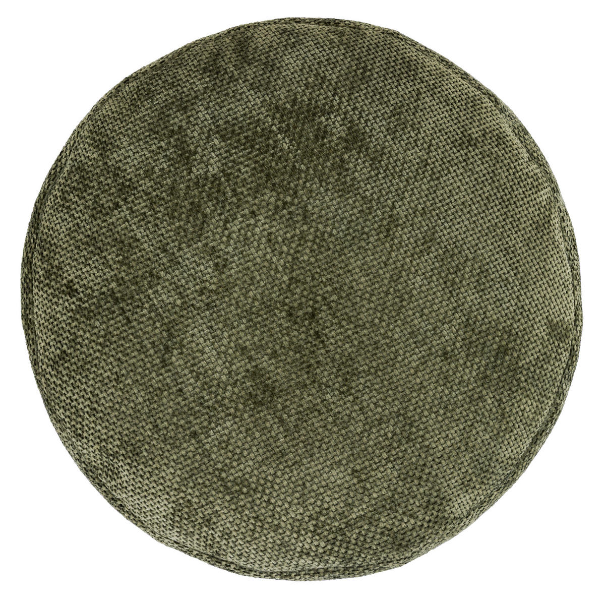 POUF aus Chenille Milano - Olivgrün, Textil (55/35/55cm) - icon