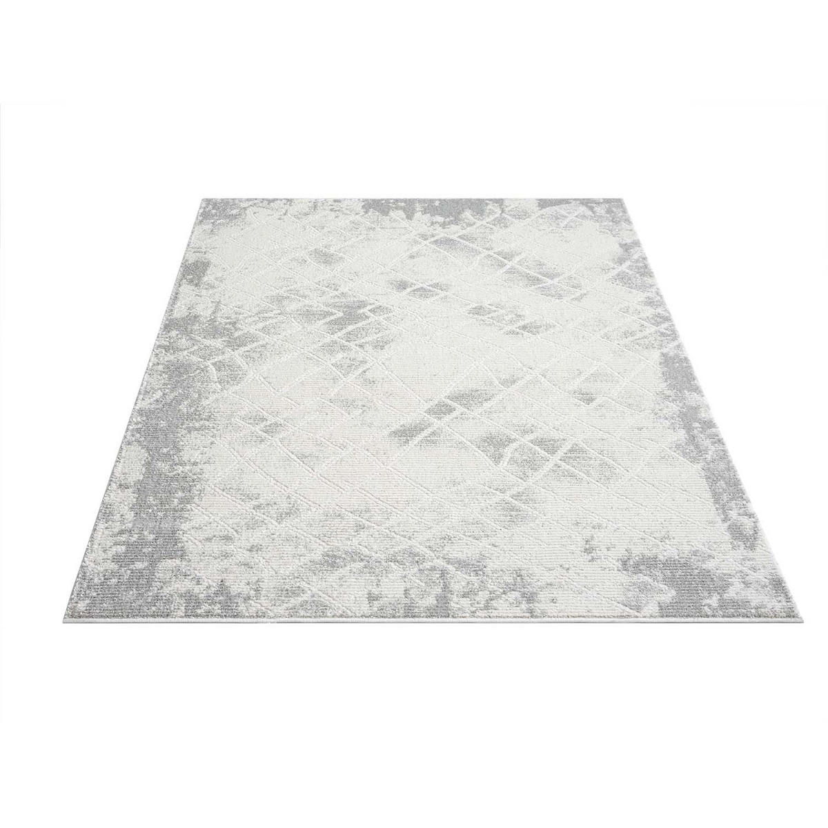 KURZFLOR-TEPPICH Antik 215 Grau 120x170 cm - Grau, Textil (120/170cm) - carpet city