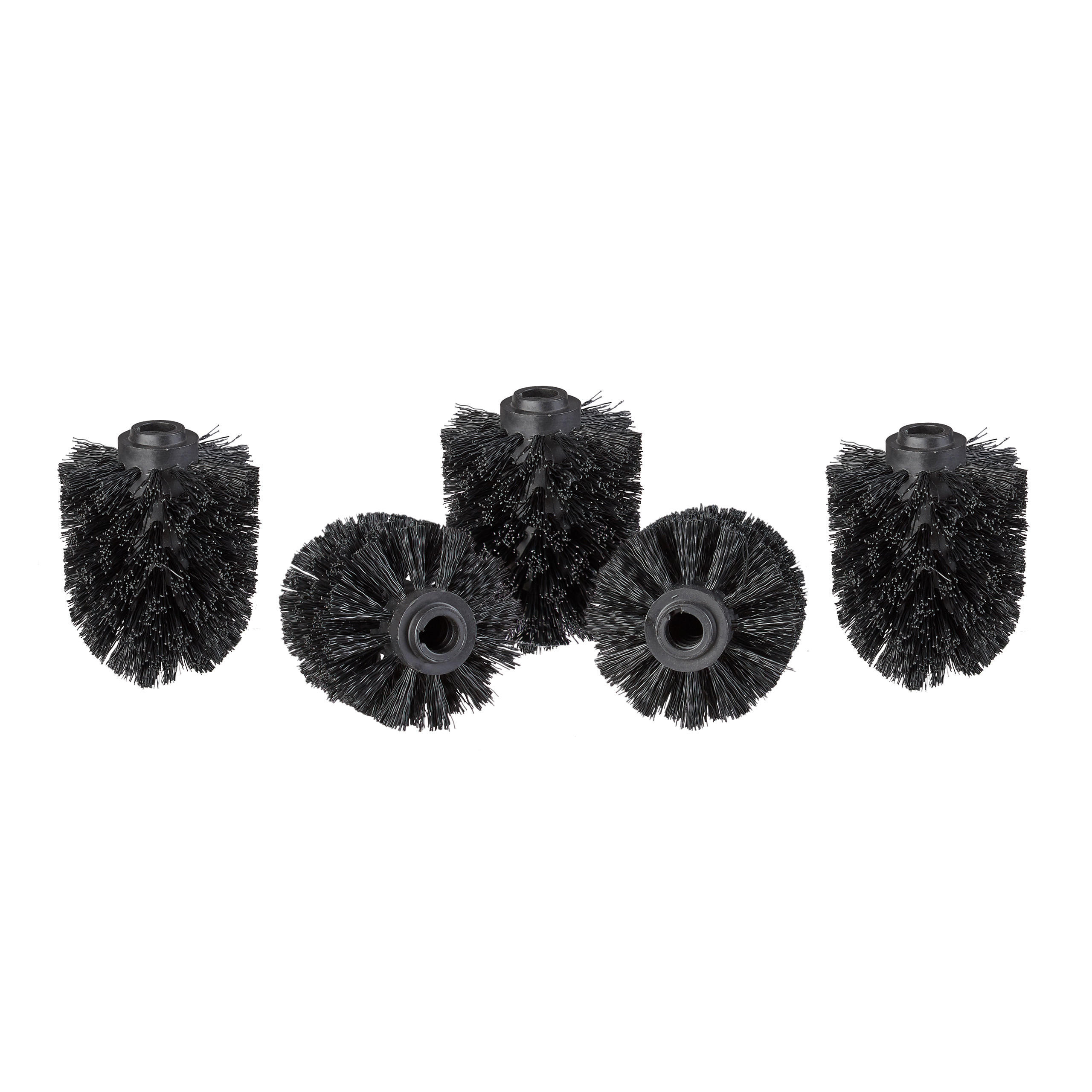 CAP PERIE WC Negru 5er-Set plastic cu înșurubare Filet 12 mm
