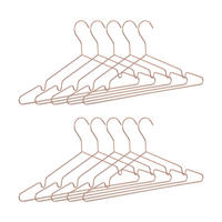 10XKLEIDERBÜGEL - Kupferfarben, Metall (42/21/0.3cm) - Relaxdays