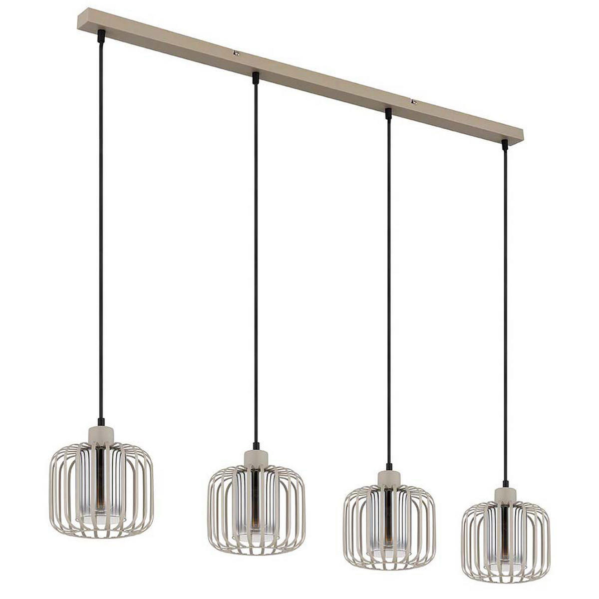 HÄNGELEUCHTE ALFRED Metall Sand - Bernsteinfarben, Glas (108/18/120cm) - Globo Lighting