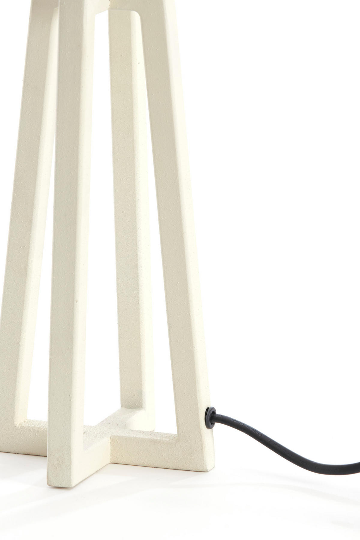 LAMPENFUSS Miley Weiß 11,5/11,5/31 cm - Weiß, Metall (11.5/11.5/31cm) - Light & Living