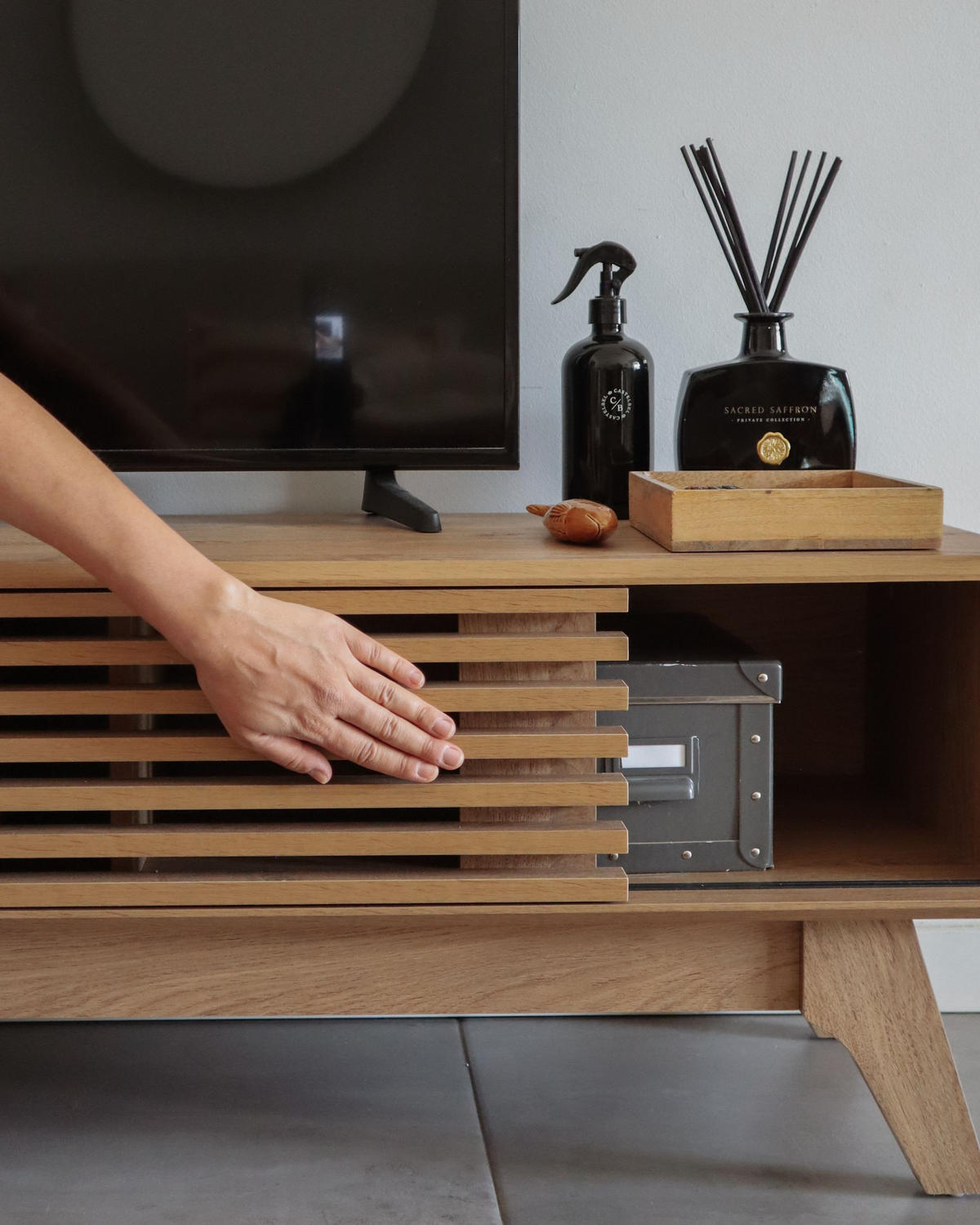 TV-MÖBEL Braun Toledo - Braun, Holzwerkstoff (180/44/40cm) - Beliani