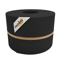 SICHTSCHUTZSTREIFEN Rille Gelocht 15 Prozent PP Streifen Schwarz 50m - Schwarz, Kunststoff (5000/19cm) - ZAUN|ZU