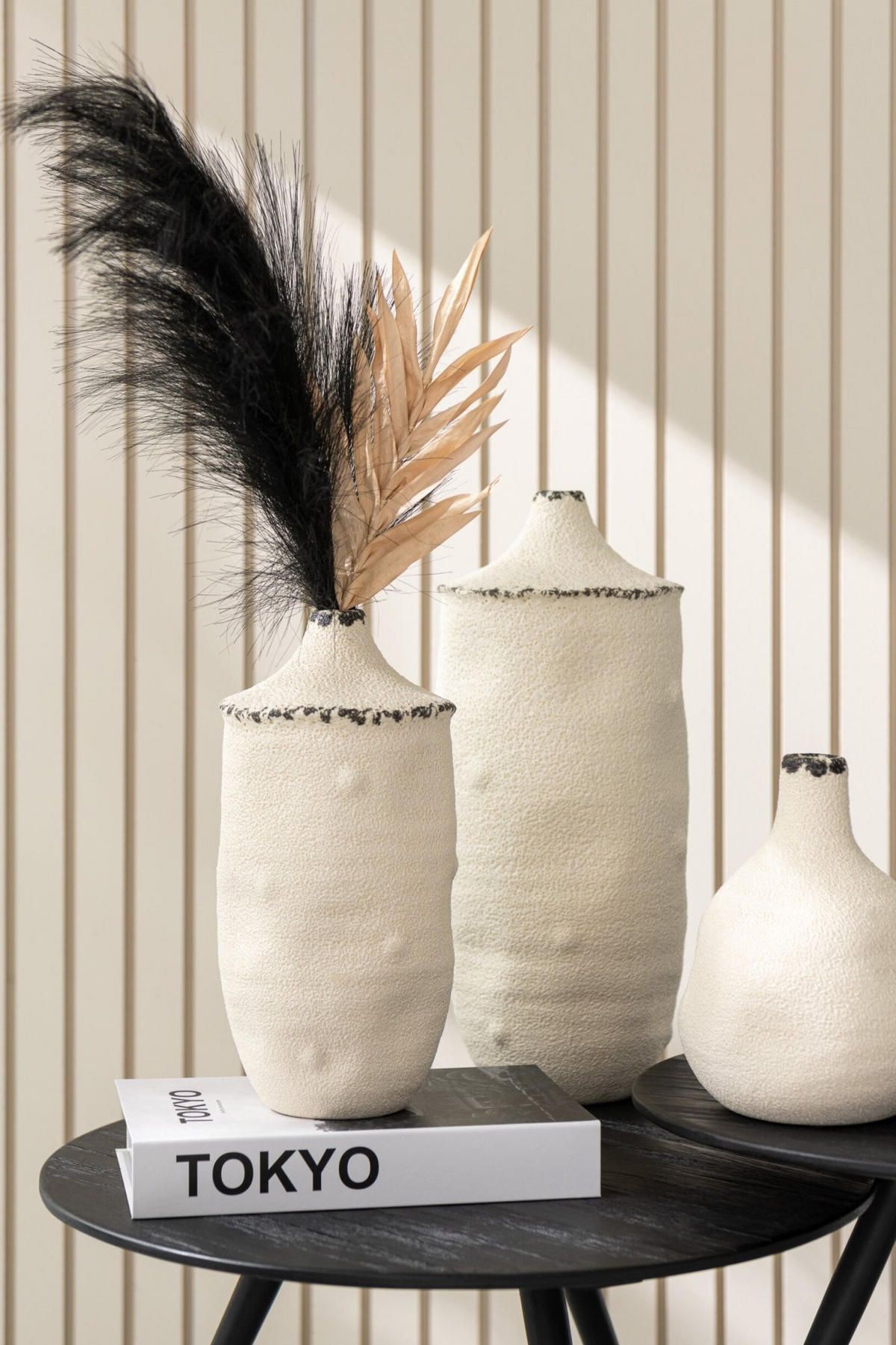 VASE BAY - Töpferei - Multi - L - Ø 17 cm - Multicolor, Keramik (40.5cm) - J-Line