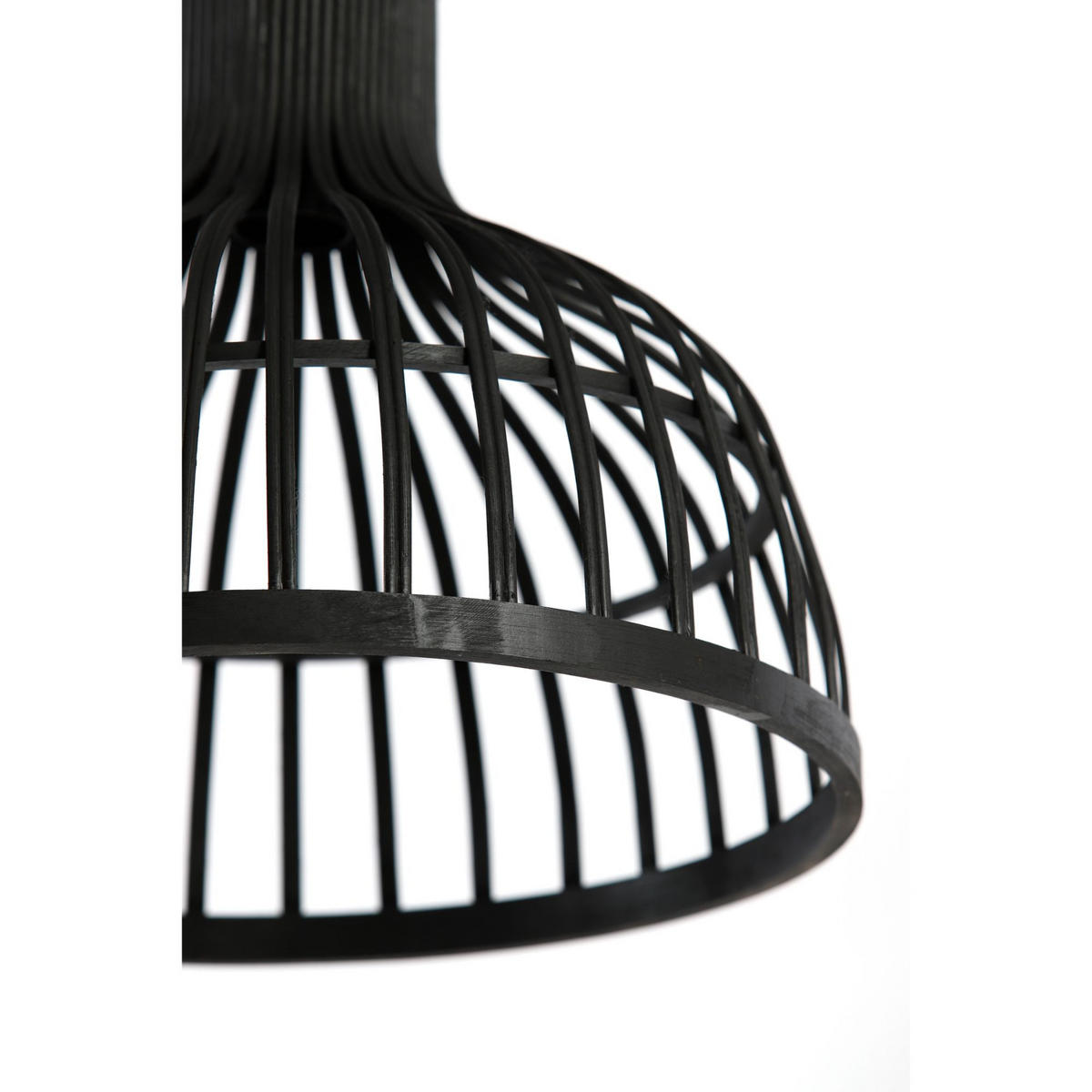 PENDELLEUCHTE Aliza Schwarz 35/35/28.5 cm - Schwarz, Holz (35/35/28.5cm) - Luqaza