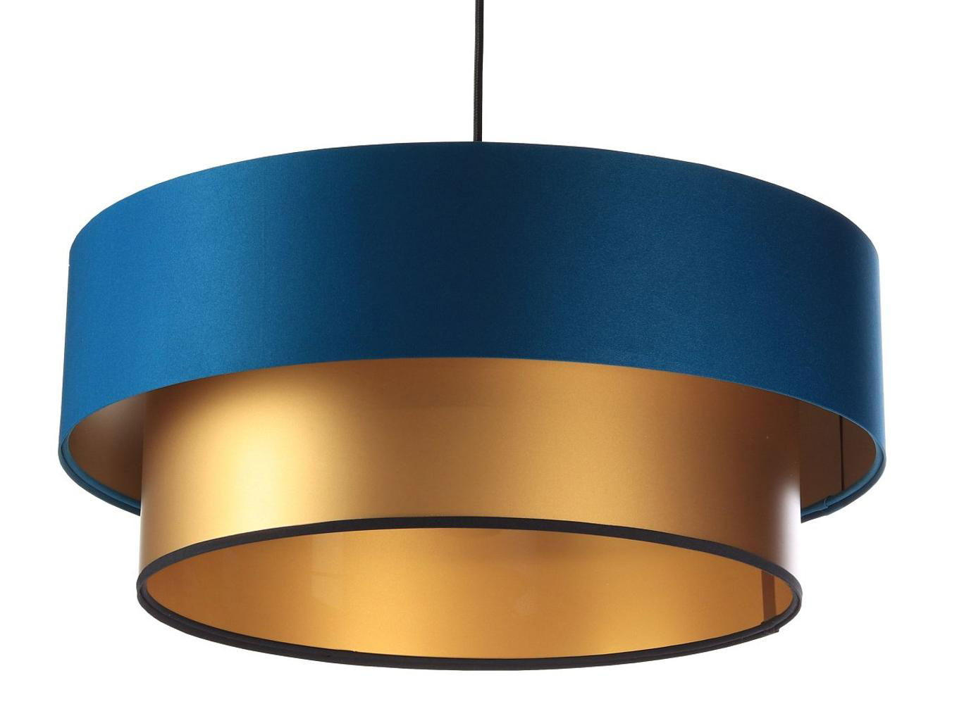 HÄNGELEUCHTE Blau 50/20 cm - Blau/Goldfarben, Kunststoff (50/1/20cm) - ONZENO