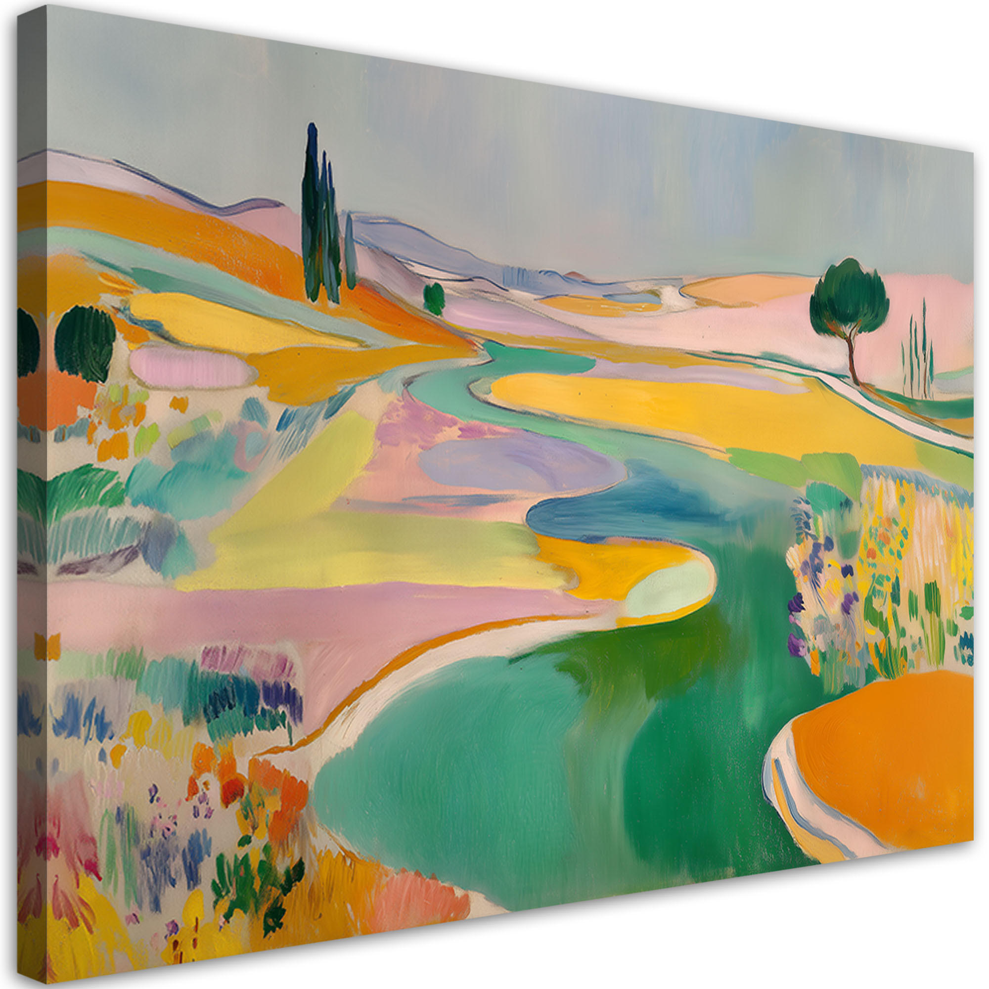 Feeby Wandbild, Mehrfarbig 100x70 cm