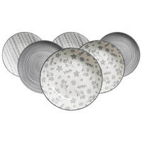 DESSERTTELLER Sendai Mix grau ø 21 cm 6er Set - Grau, Keramik (21cm) - Ritzenhoff Breker