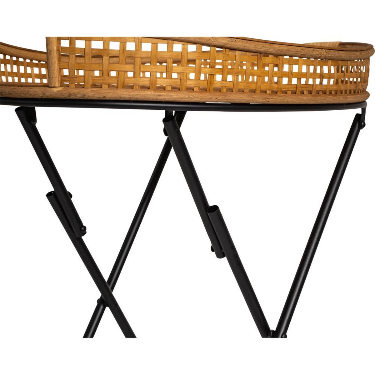 GARTENTISCH Levi - Braun - 55/38/62 cm - Braun, Metall (55/38/62cm) - Lesli Living