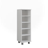 MIDISCHRANK Ilias Weiß 30.2 x 95 cm mit 5 offenen Fächern - Weiß, Holzwerkstoff (30.2/95/30cm) - Vicco