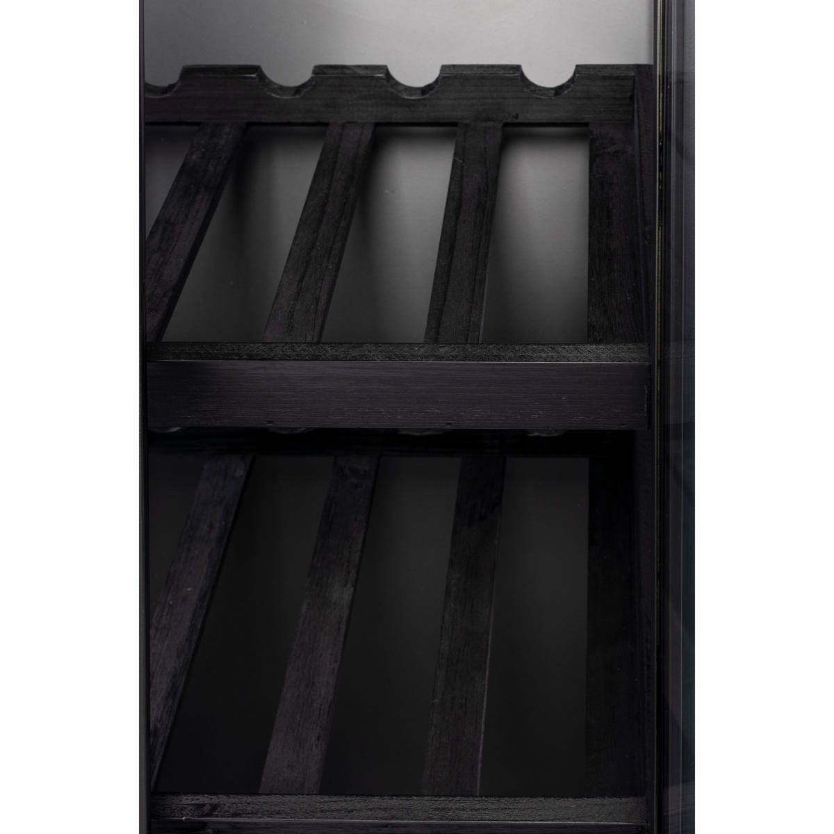 WEINSCHRANK Rob Weinkast / Getränke- / Barkasten Hoch Holz Metall Schwarz - Schwarz, Holz (35/103/52cm) - Housecraft Living