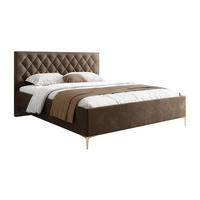POLSTERBETT INEZ mit Bettkasten 160x200 cm Royal Velvet 196 - Braun, Textil (160/200cm) - Lookway