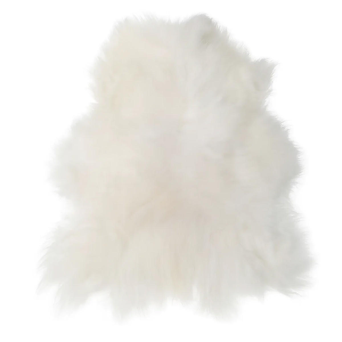 SCHAFFELL Island Naturweiß, Lange Zottelige Wolle, ca. 120 cm - Weiß, Fell (70/120cm) - Provellus