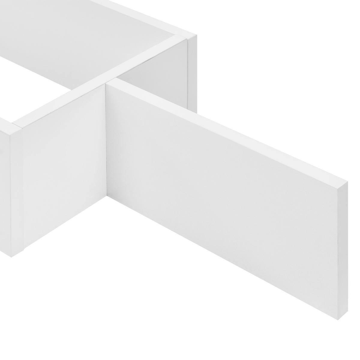 WANDREGAL Flekkefjord - Weiß, Holzwerkstoff (104/49.5/14.5cm) - [en.casa]