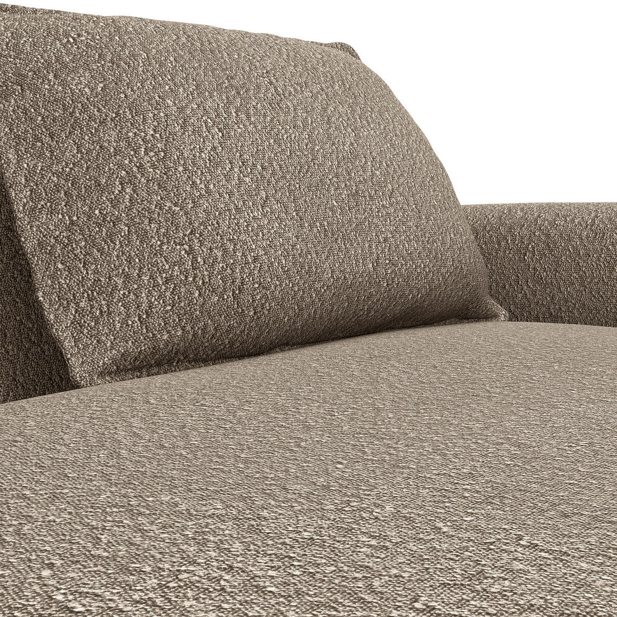 2,5-SITZER SOFA - Beige, Textil (217/82/156cm) - home24