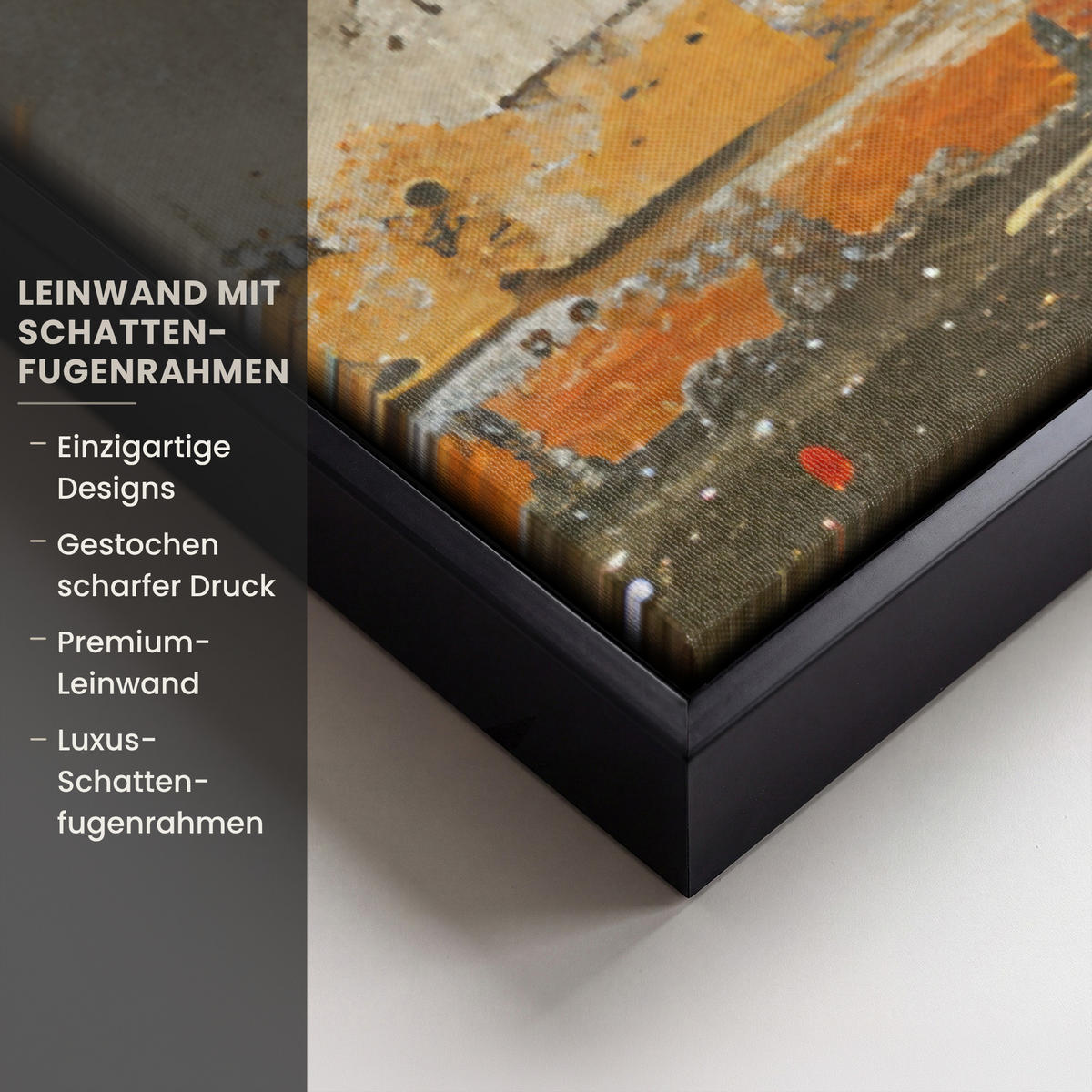 LEINWAND Bilder mit Rahmen - Graffiti - Banksy - Mädchen - Straßenkunst - 60x90 - Sandfarben, Textil (60/90cm) - MuchoWow