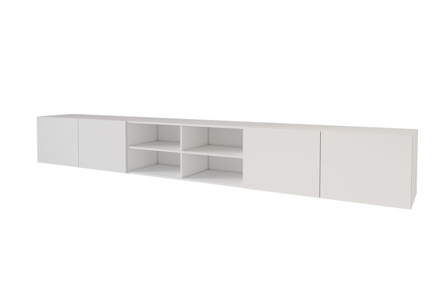 ALTDECOR NÍZKÁ komoda ELIO-W 3x100x40x40 cm – bílá