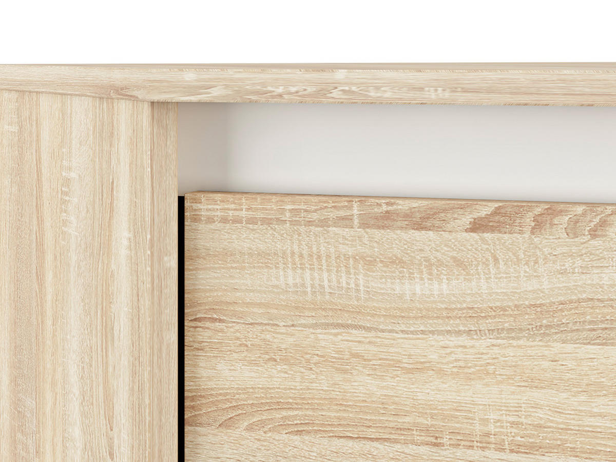 ECKSCHRANK Avo Sonoma Eiche, Absetzung austauschbar 82 / 82 / 200cm - Braun/Sonoma Eiche, Holz/Holzwerkstoff (82/200/82cm) - Feldmann-Wohnen
