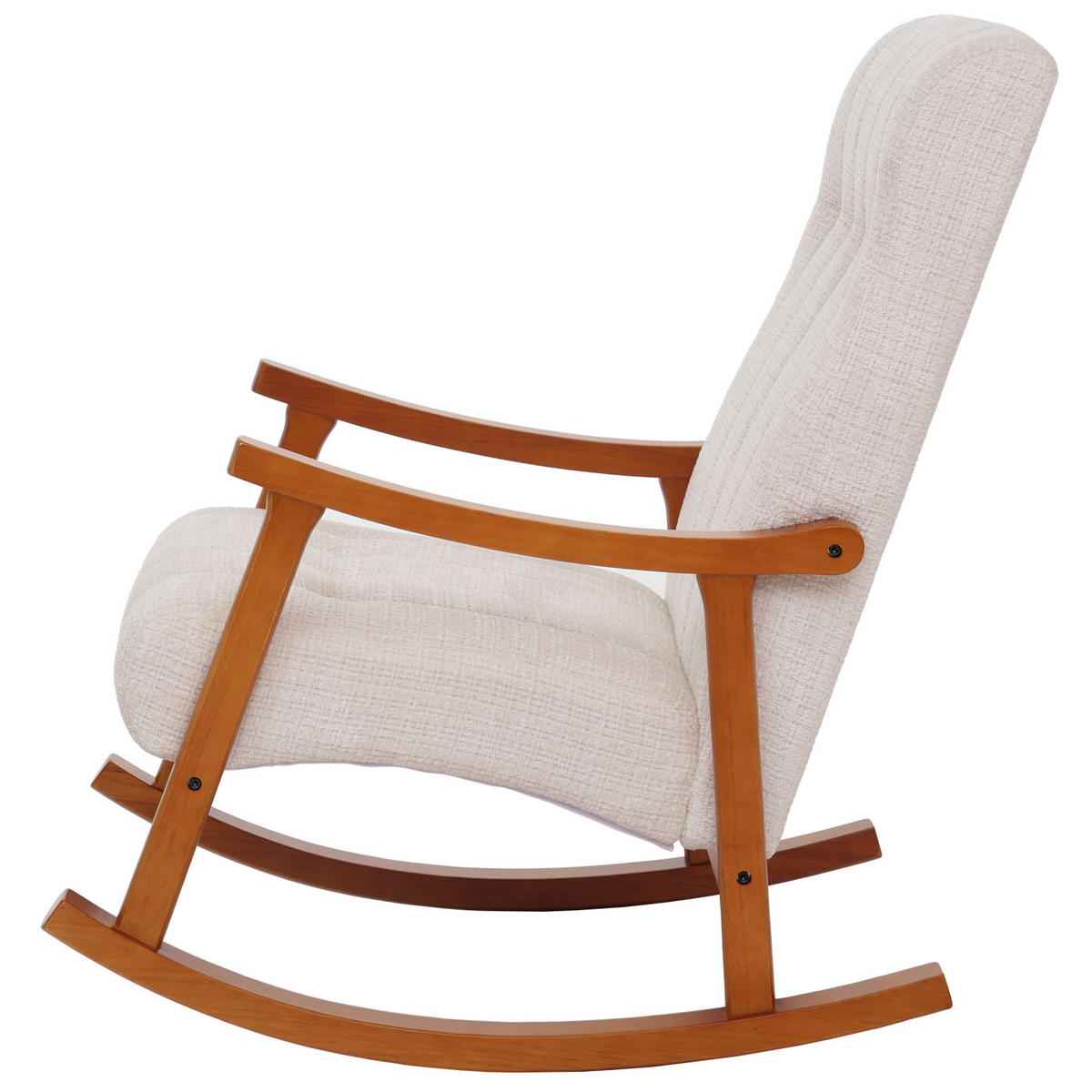 SCHAUKELSTUHL Cremeweiß - Weiß, Textil (64/97/85cm) - MCW