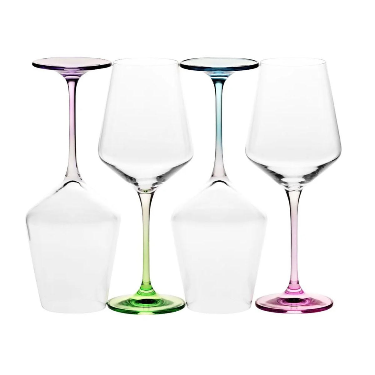 WEINGLÄSER 4er-Set 450 ML - Multicolor, Glas (0.39L) - Krosno Glass