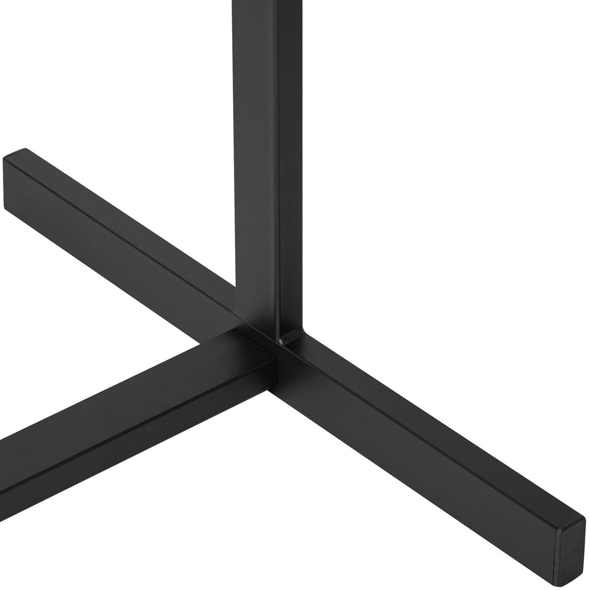 KLEIDERSTÄNDER Hans 120x50x185cm Metall Schwarz Kleiderstange - Schwarz, Metall (120/185/50cm) - DELUKE