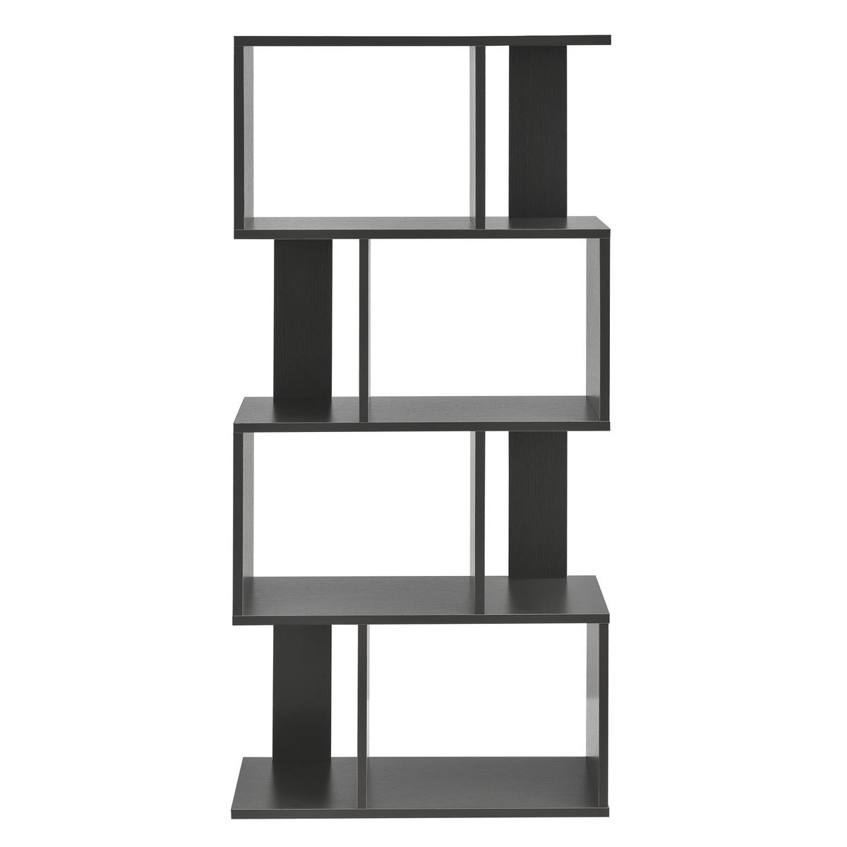 BÜCHERREGAL Brattahlid - Dunkelgrau, Holzwerkstoff (60/130/24cm) - [en.casa]