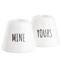 ZAHNBÜRSTENHALTER Mine Yours - Weiß, Keramik (6/4.5/6cm) - Butlers